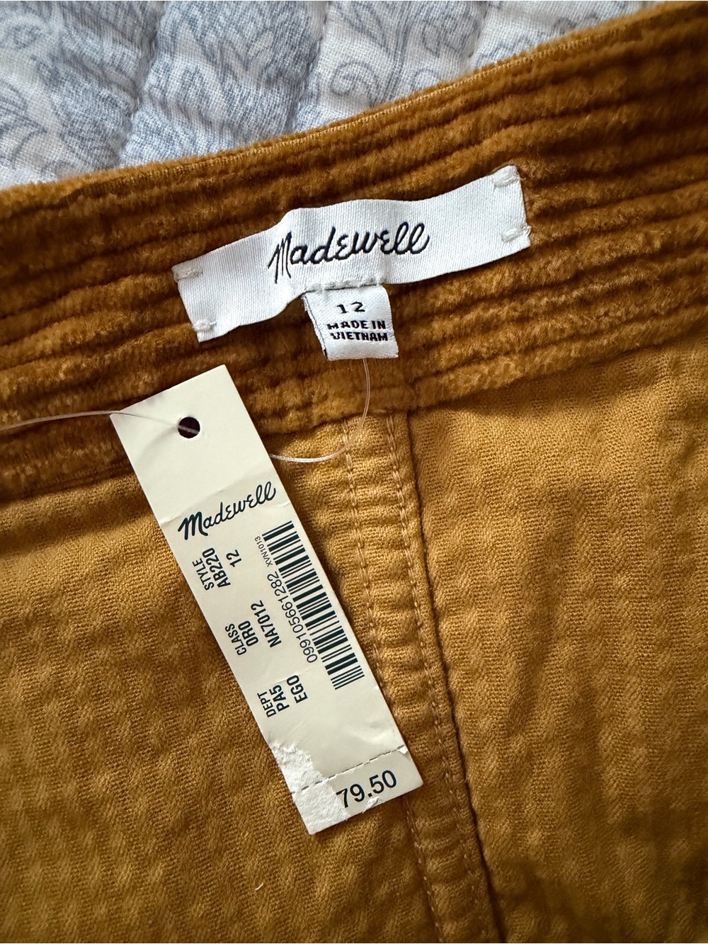 Madewell Corduroy Mini Skirt